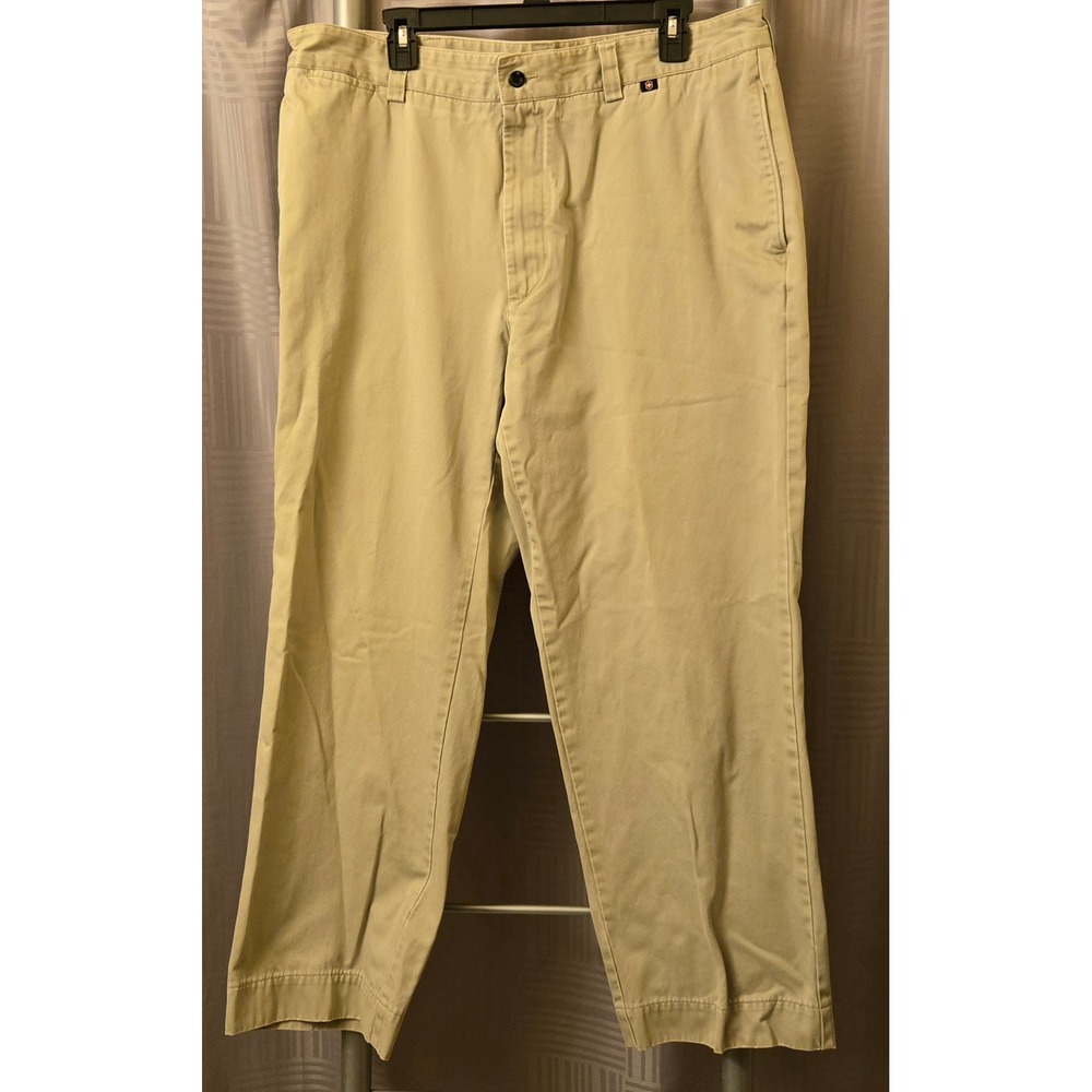 Victorinox Swiss Army Mens 38 Premier Cotton Twill Chino Pants Tan Straight 28L